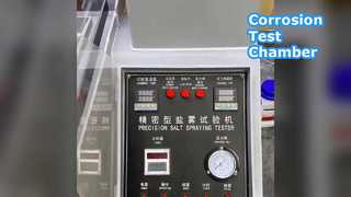 नमक स्प्रे परीक्षण चैम्बर संक्षारण प्रतिरोध परीक्षण।