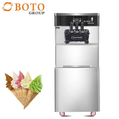 Big Capacity Touch Screen Stainless Steel Soft Ice Cream Machine BT-F648